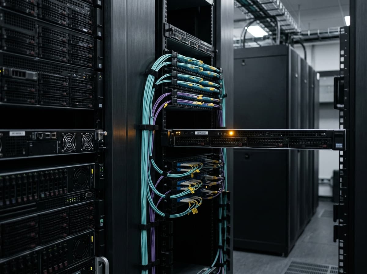 Enterprise server hardware and optical telemetry representing the Systems discipline